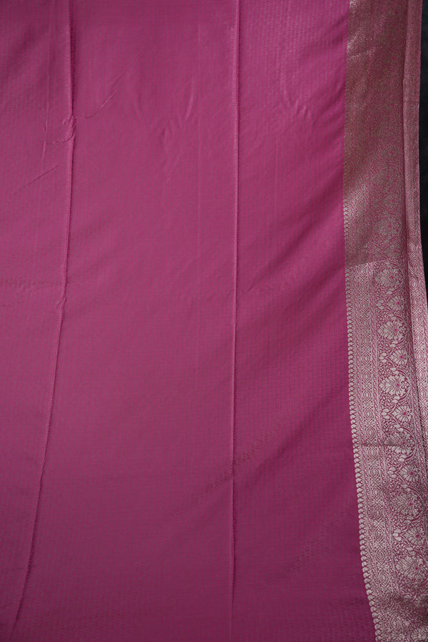 Rose Pink Banarasi Silk Saree Heavy Gold Zari Floral Jaal Weave Designer Pallu & Rich Border Festive Wedding Saree with Matching Blouse Traditional Handwoven Bridal Silk Saree