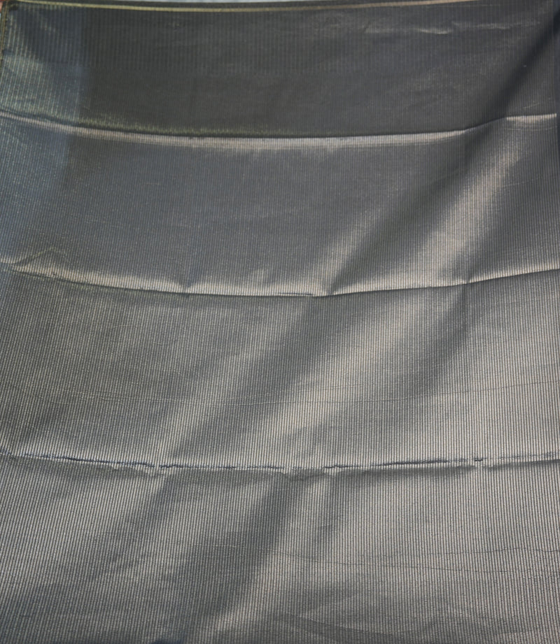 Close-up of gray fabric with visible texture
