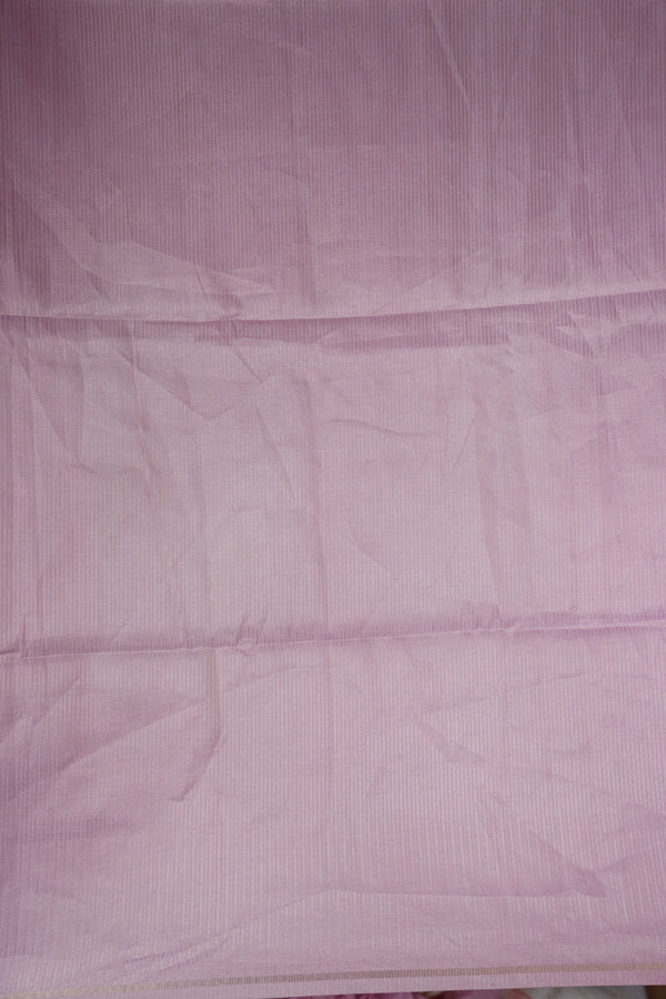 Tussar Silk Saree | Contemporary Abstract Print with Tasseled Baby Pink Border | Casual Ethnic Wear
