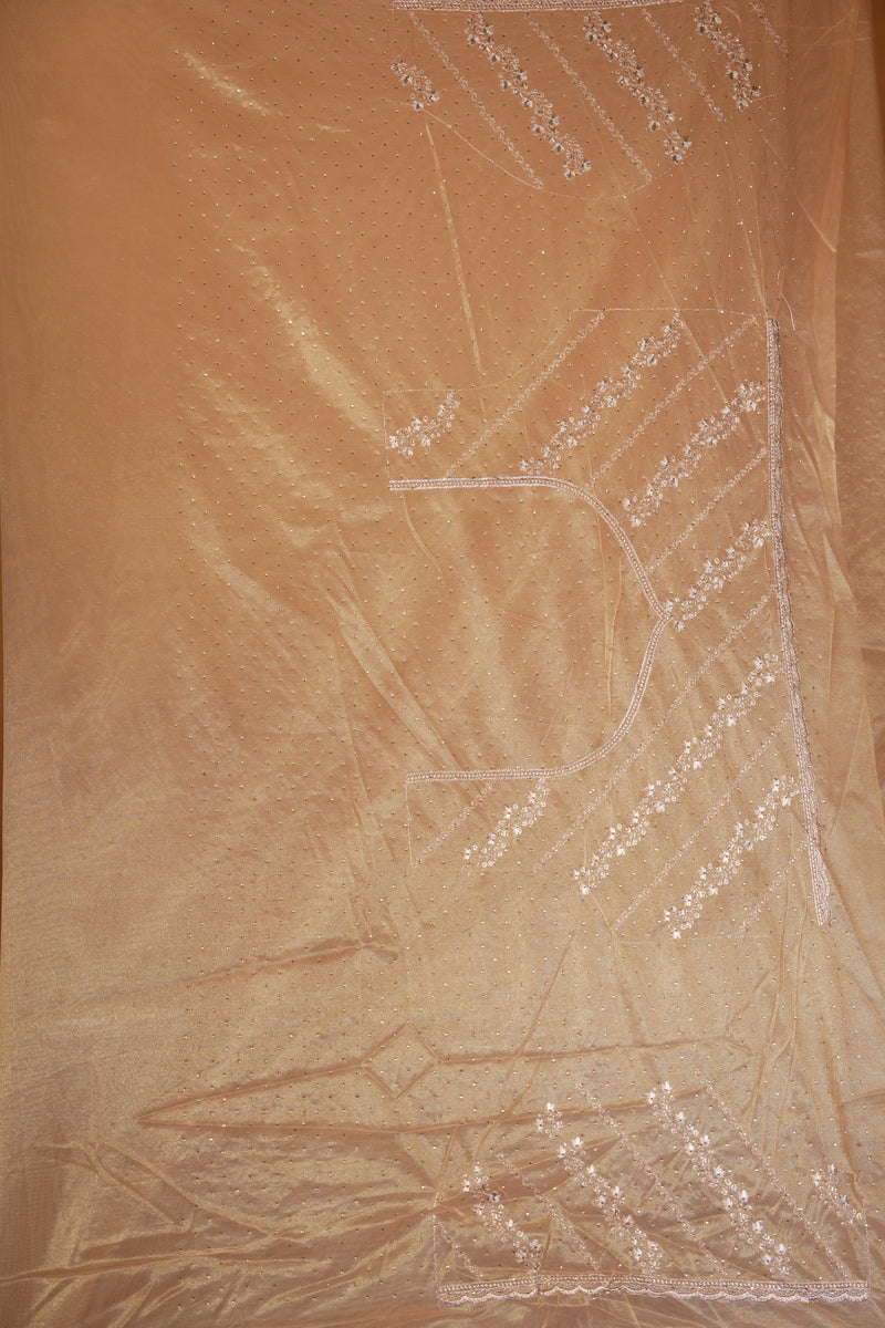 Yellow Designer Saree | Twill Net Embroidered Saree for Wedding & Reception