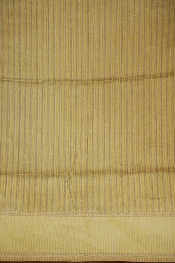 Tussar Silk Saree | Lemon Yellow with Multicolor Ikat Checkered Print | Festive & Casual Wear