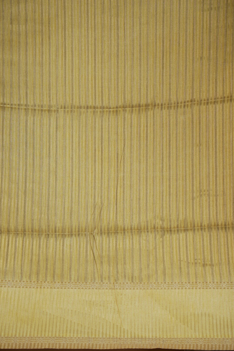Tussar Silk Saree | Lemon Yellow with Multicolor Ikat Checkered Print | Festive & Casual Wear