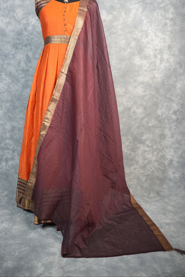 Burnt Orange Cotton Maxi Set – A beautifully crafted cotton maxi set in a rich burnt orange shade, designed for all-day comfort and effortless elegance. Features a flattering silhouette with a soft, breathable feel.