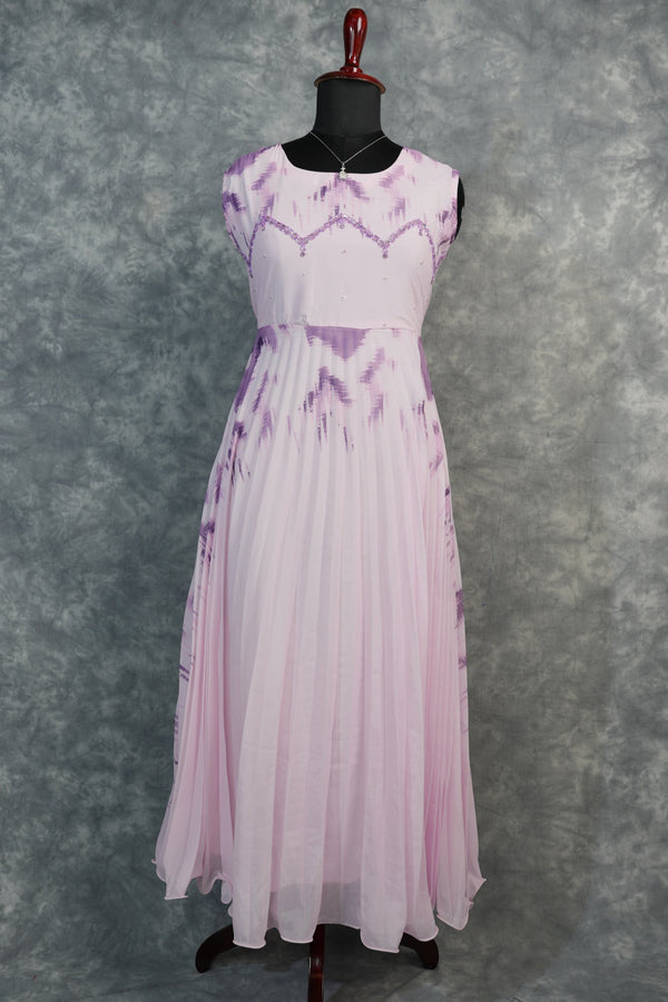 Lavender Blush Chiffon Top Set -A dreamy, lightweight chiffon two piece set in a soft lavender blush hue effortlessly elegant for brunches, outings, or casual days out.