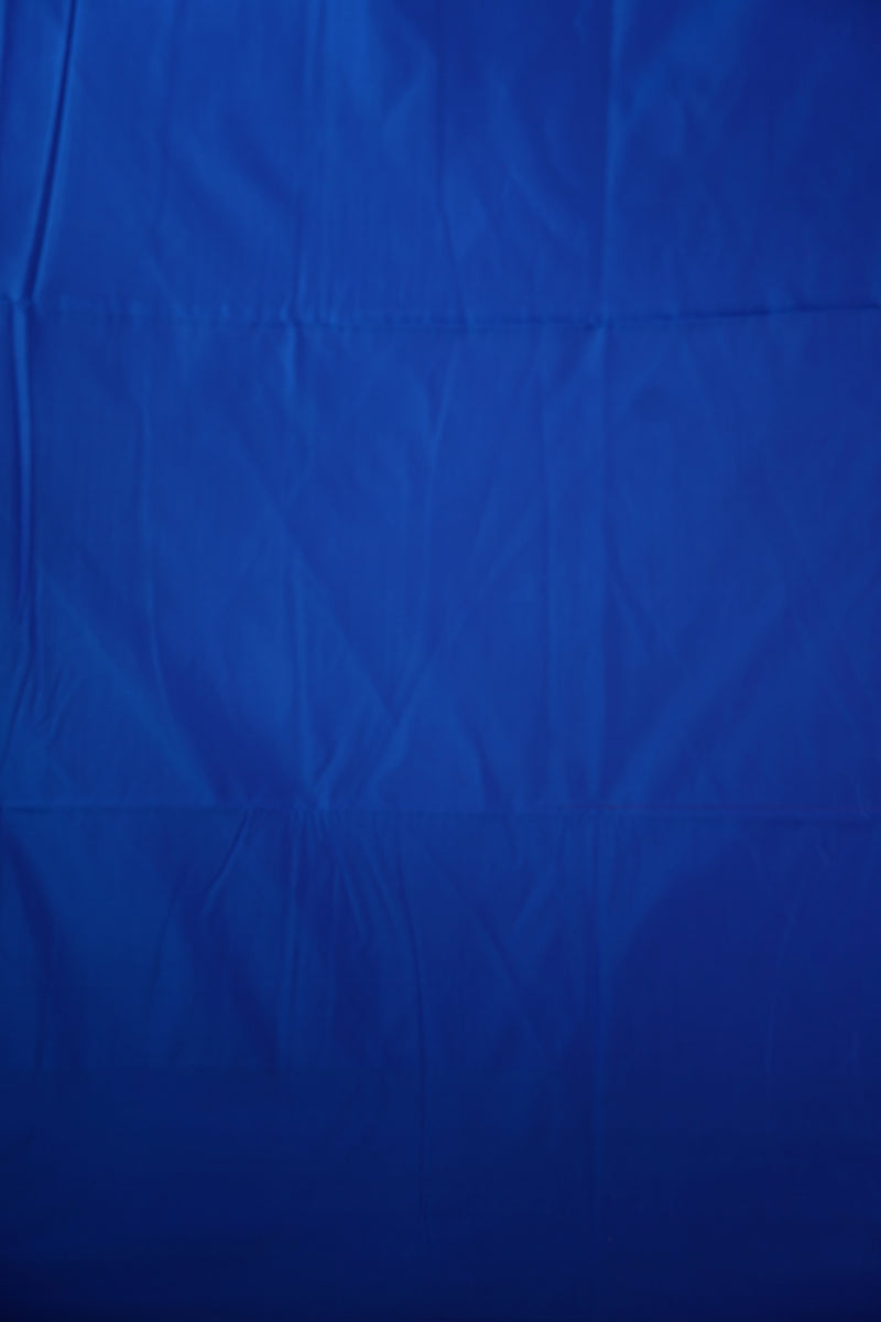 Soft Silk Saree | Violet Purple with Royal Blue Floral Zari Border | Wedding & Festive Wear