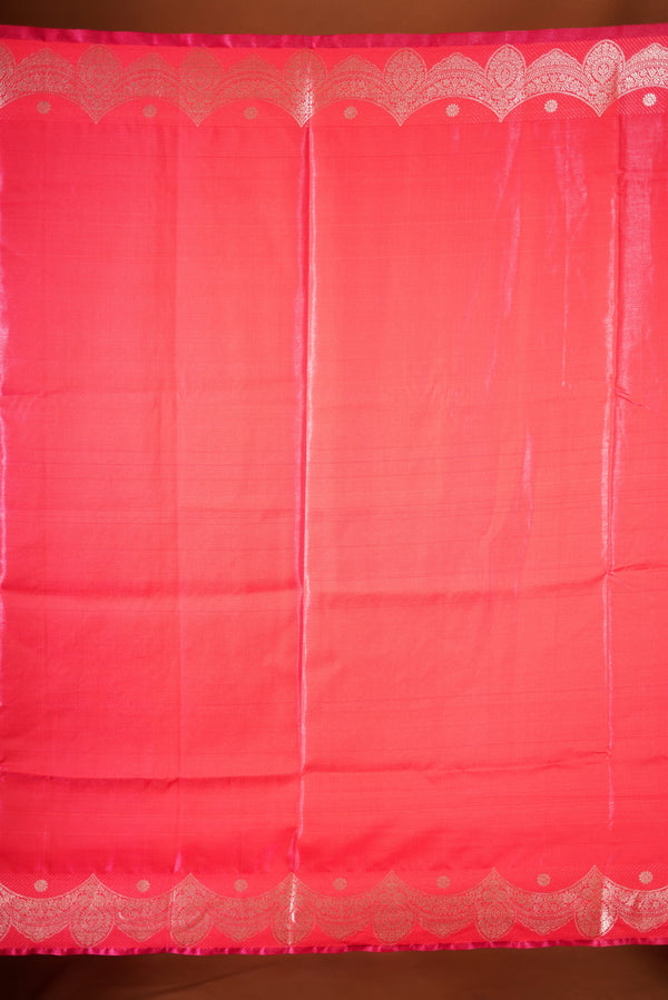 Red Banarasi Saree - A classic red Banarasi saree that showcases a rich and timeless colour appeal, with designer border that enhance the look and rich look pallu makes the saree rich paired with a matching blouse.