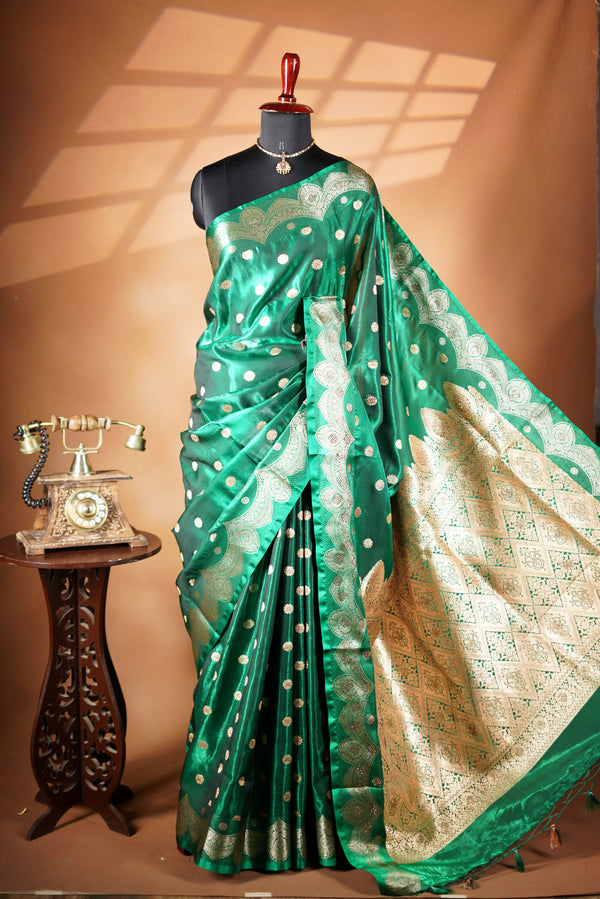 Green Banarasi Saree