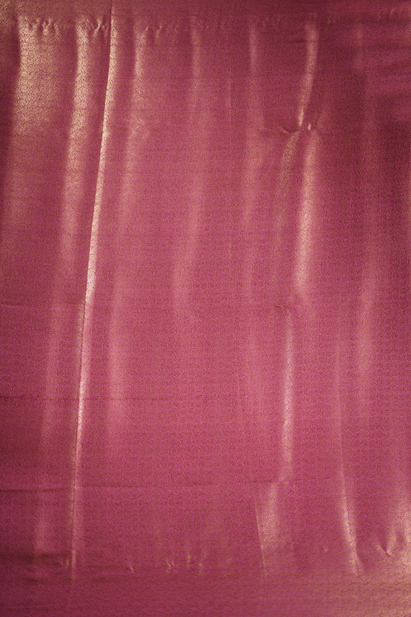 Pink Cora Cotton - Styled in a natural  dark tone, this Kora Cotton saree creates a comfort and rich look with copper contrast border, paired with a matching blouse