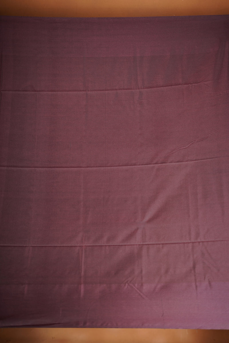 Rust Gold Soft Silk Saree | Violet Lurex Checked Border | Festive & Contemporary Wear