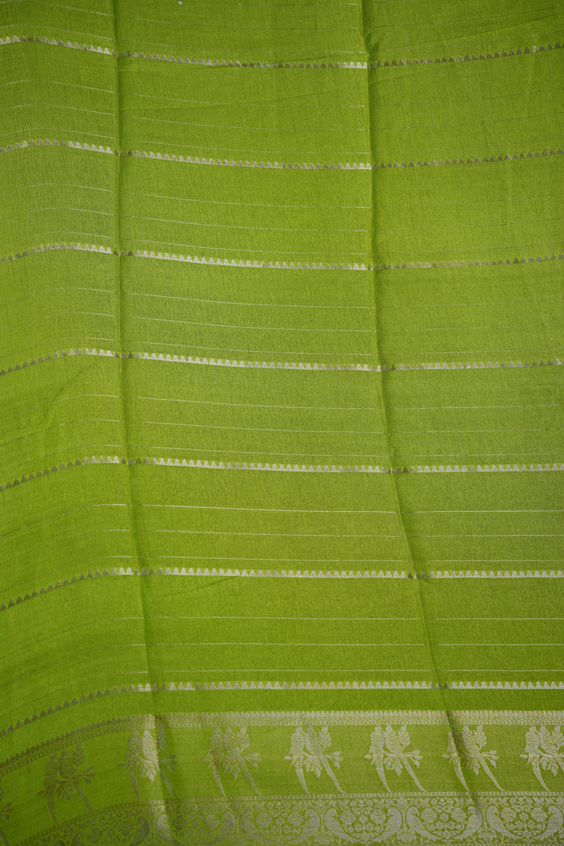 Semi Mysore Silk Saree in Magenta Plum with Lime Green Zari Border Rich Gold Stripe Weave Contrast Pallu Antique Gold Motifs Festive Bridal Wear Classic South Indian Elegance